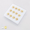 12PCS OF CZ SPIDER 316L SURGICAL STEEL L-SHAPE NOSE RING BOX